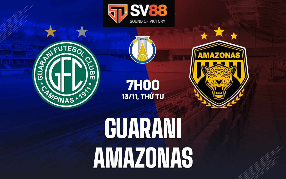 Soi kèo Guarani vs Amazonas - 07h00 - 13/11 - Brazil Serie B